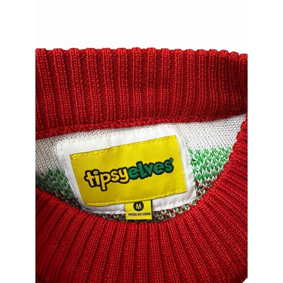 Tipsy Elves Ugly Xmas Sweater M “You Miss You Drink” Drinking Game - Picture 8 of 9